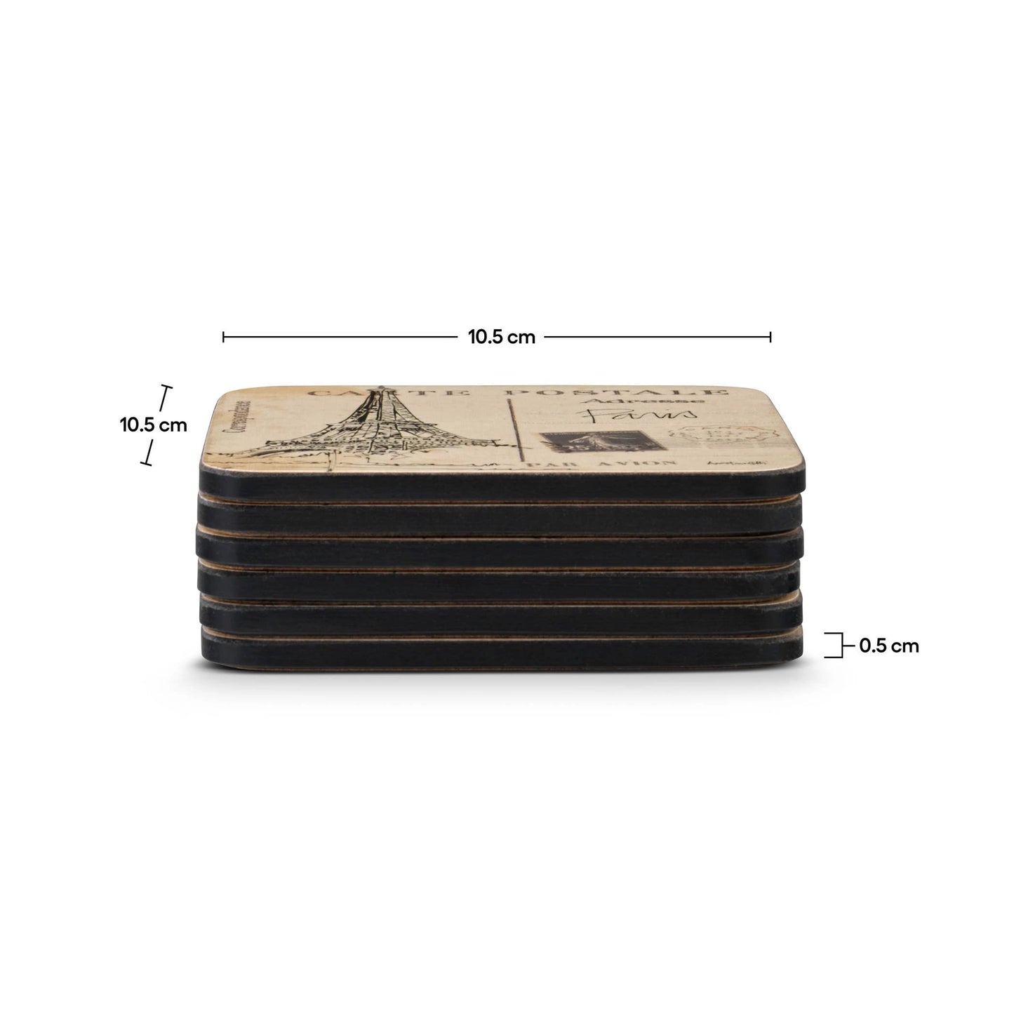 Set of 6 Coasters - Postcard Sketches | Pimpernel