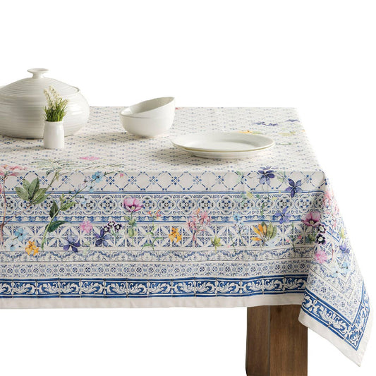 Faience Cotton Tablecloth (Various Sizes) | Maison d'Hermine