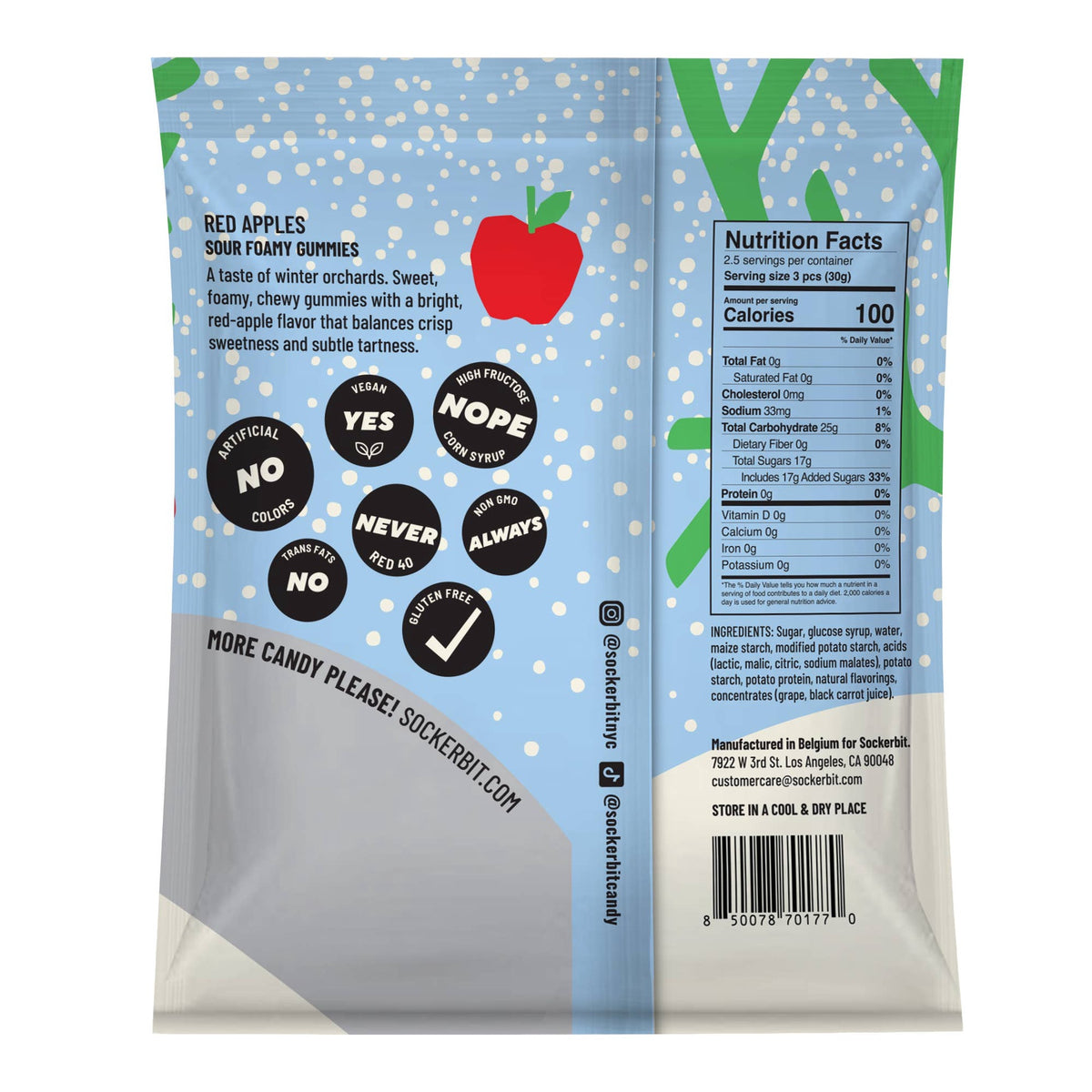 Fizzy Frosted Apples | Sockerbit