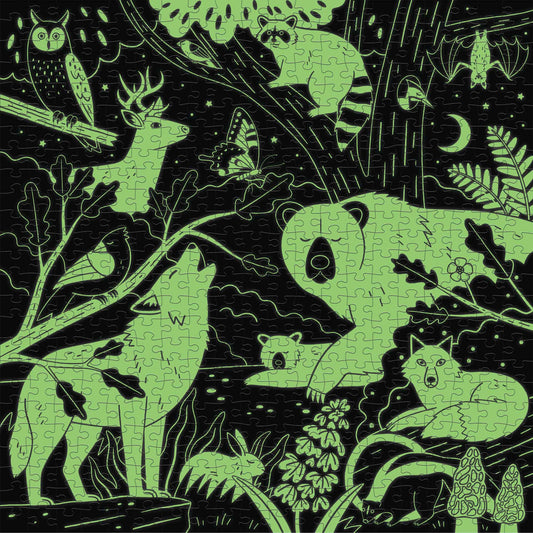 Forest Illuminated Glow in the Dark Puzzle (500 Piece) | Mudpuppy