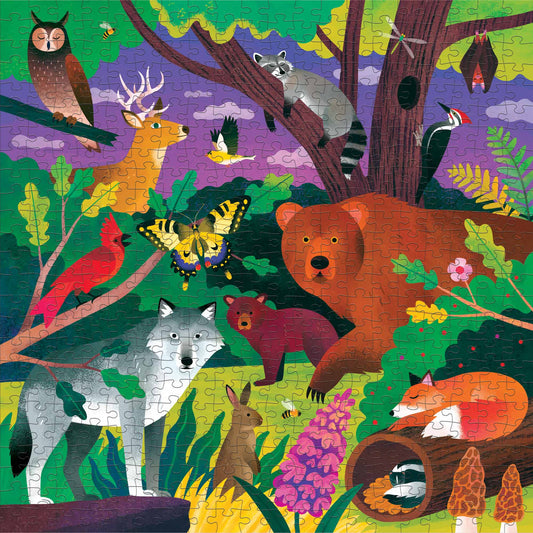 Forest Illuminated Glow in the Dark Puzzle (500 Piece) | Mudpuppy