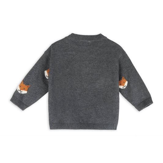 Fox Jacquard Pullover | Viverano Organics