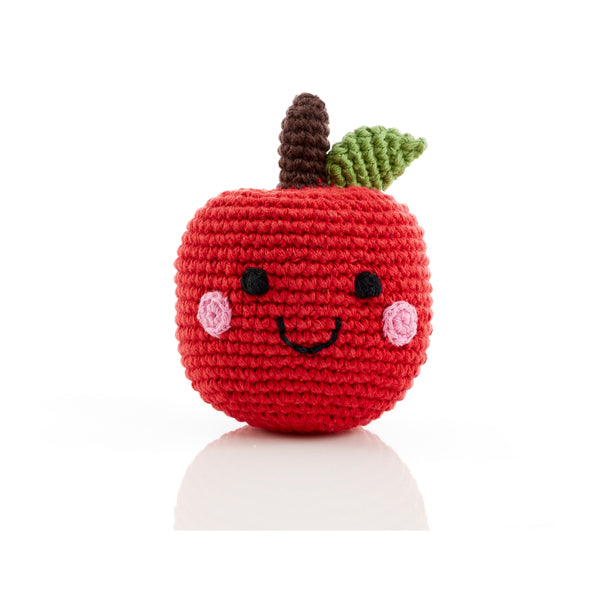 Handmade Friendly Plush Rattle (Various Fruits & Veggies) | Pebble