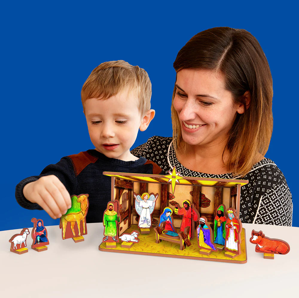 Away in a Manger Children's Nativity Book & Playset | Storytime Toys