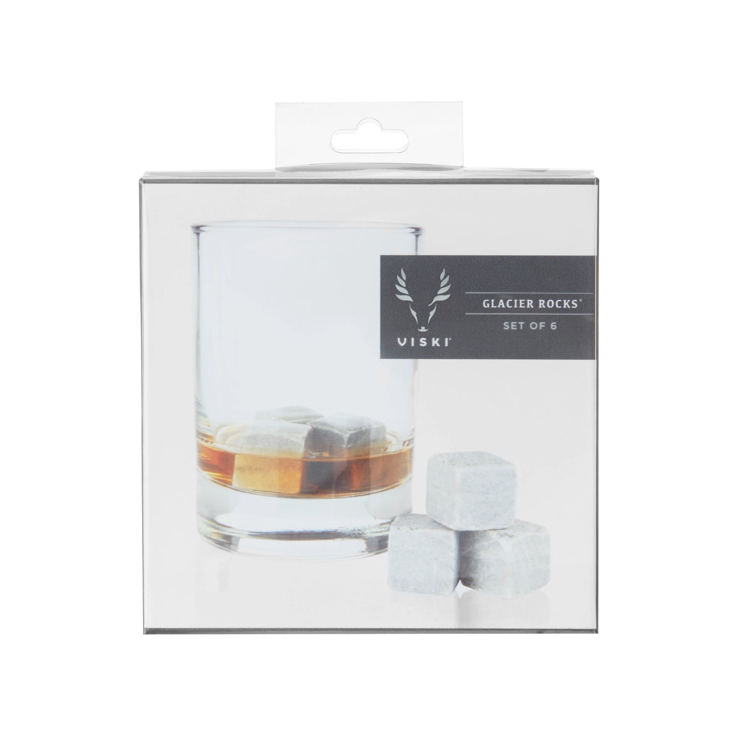 Glacier Rocks Soapstone Cube Set of 6 | Viski
