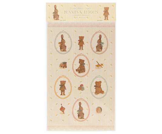 Bunnies and Teddies Sticker Sheets | Maileg