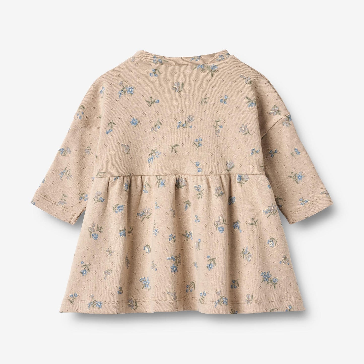 Emmy Jersey Dress - Warm Sand Flowers | Wheat
