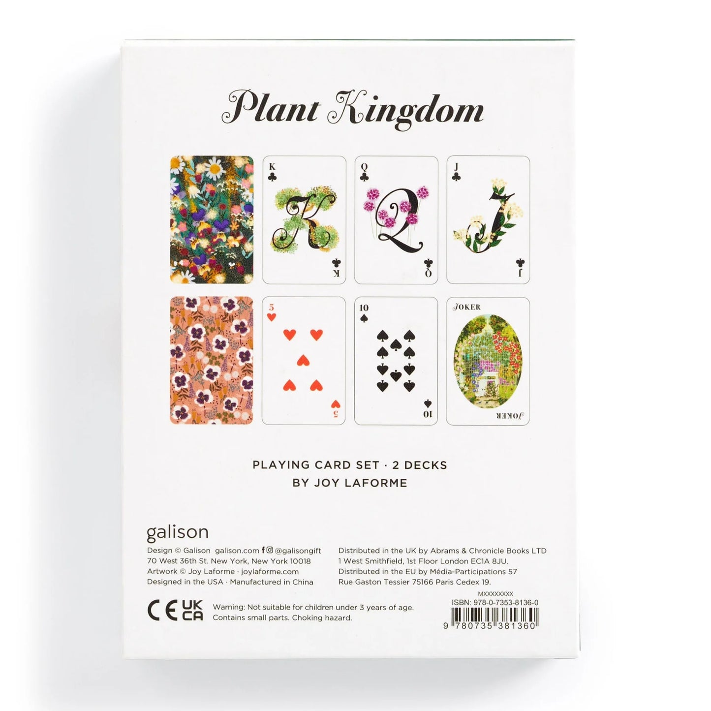 Joy Laforme Plant Kingdom Playing Cards | Galison
