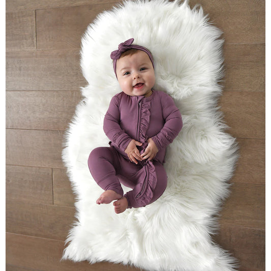 Ruffle Zip Romper | Gigi & Max