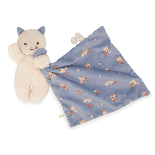 Lilac Cat Doudou Comforting Blanket | Janod