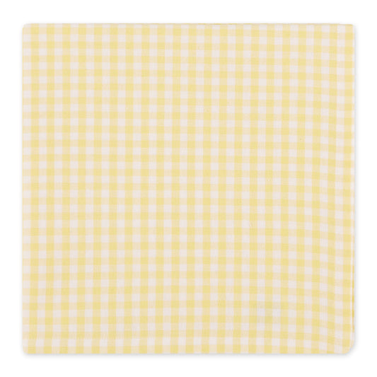 Sundress Yellow Gingham Cotton Napkins Set/4 | Design Imports