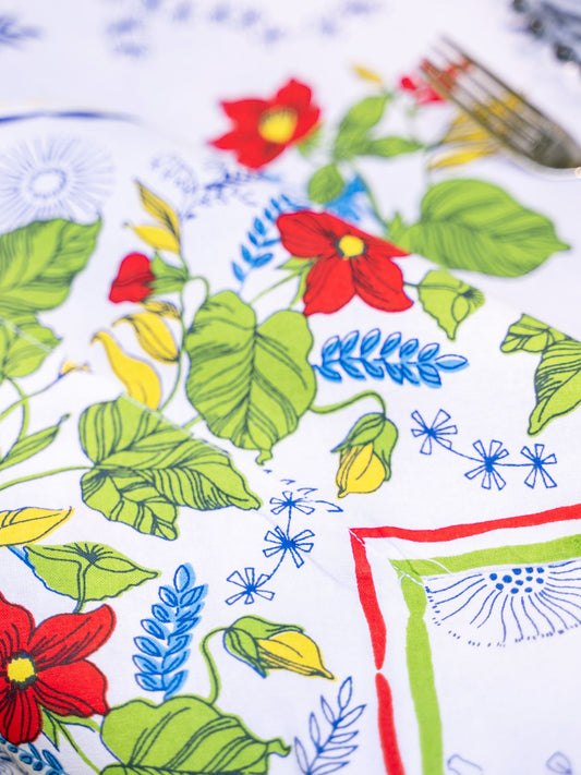 Meg White Tablecloth | April Cornell