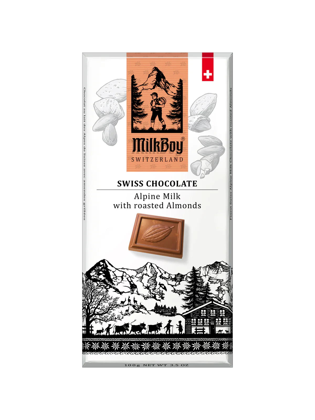 3.5 oz Chocolate Bars (Various Flavors) | MilkBoy Swiss Chocolate