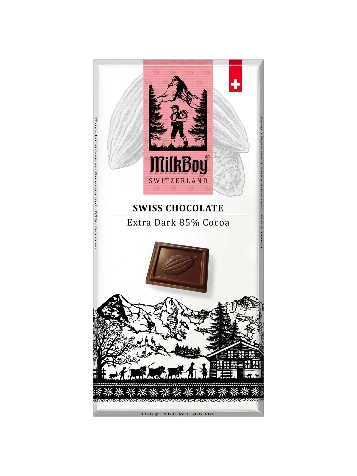 3.5 oz Chocolate Bars (Various Flavors) | MilkBoy Swiss Chocolate