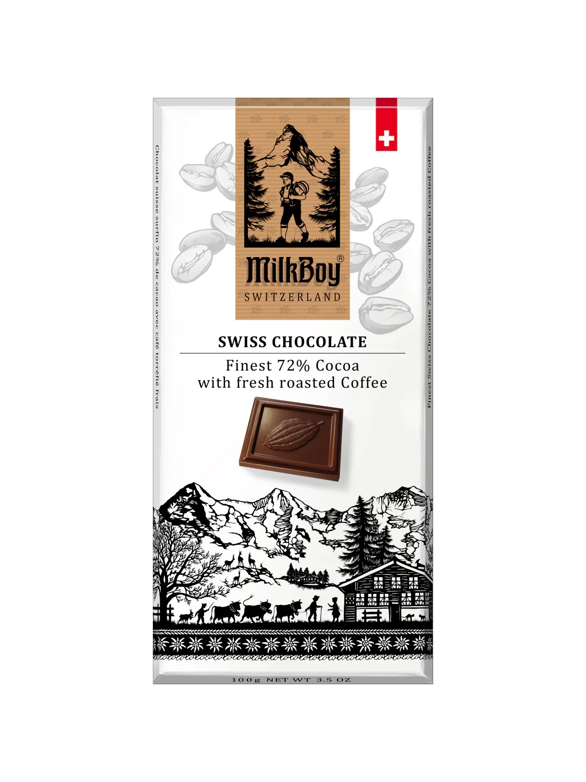 3.5 oz Chocolate Bars (Various Flavors) | MilkBoy Swiss Chocolate