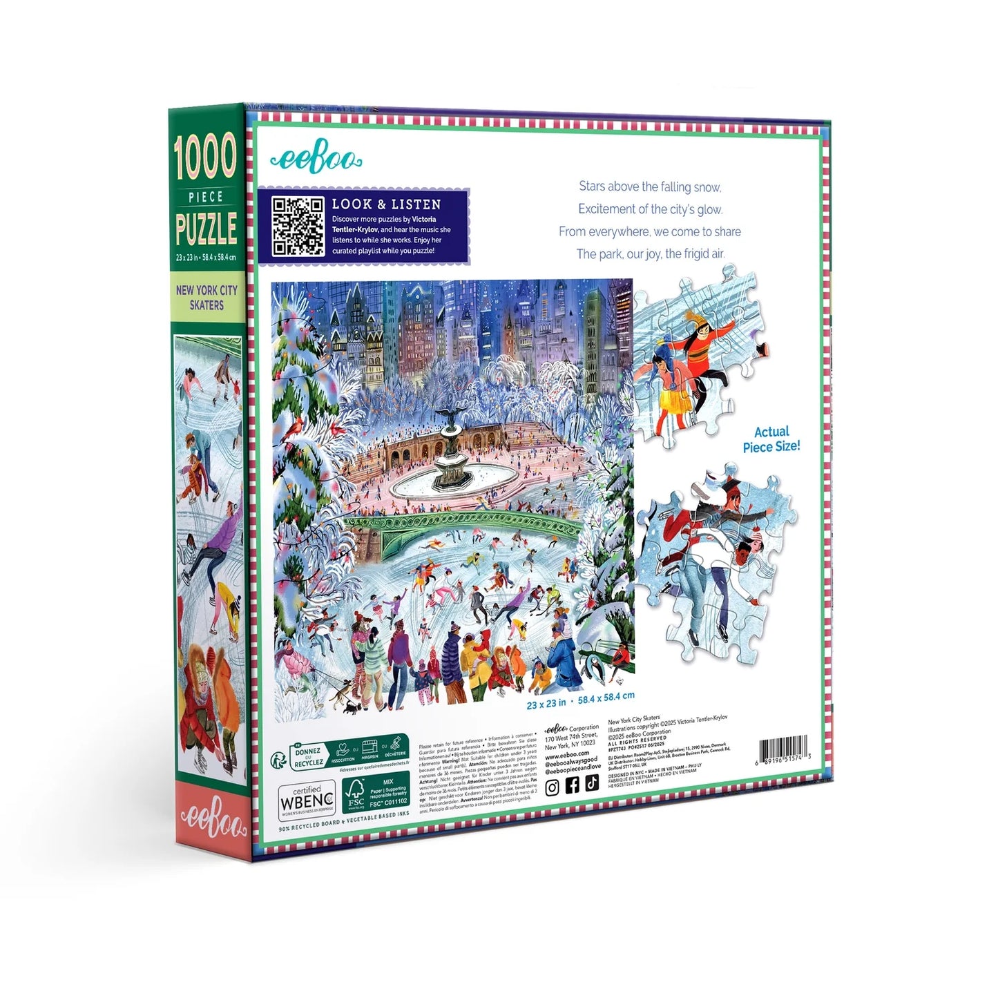 New York City Skaters Puzzle (1000 Piece) | Eeboo