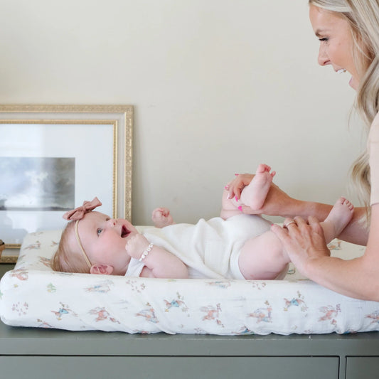 Peter Rabbit™ Cotton Muslin Changing Cover (Various Colors) | Saranoni