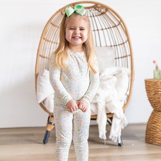 Two-Piece Ribbed Bamboo Set (Various Prints) | Brave Little Ones