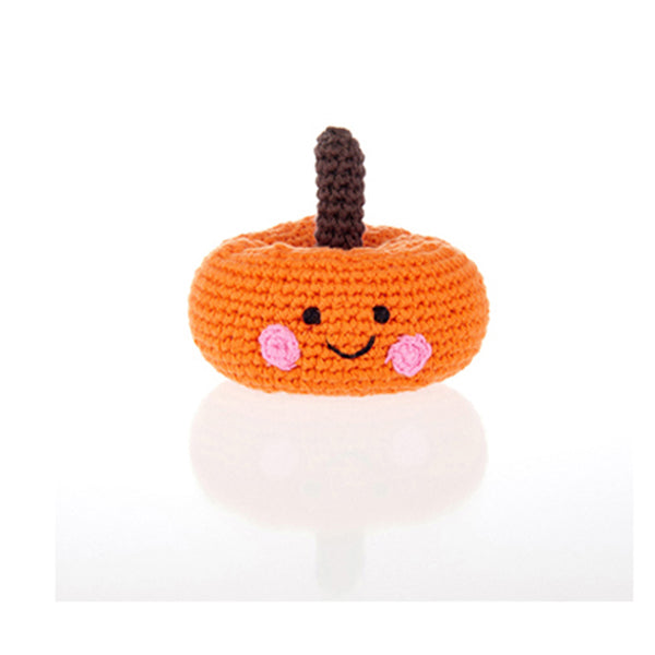Handmade Friendly Plush Rattle (Various Fruits & Veggies) | Pebble