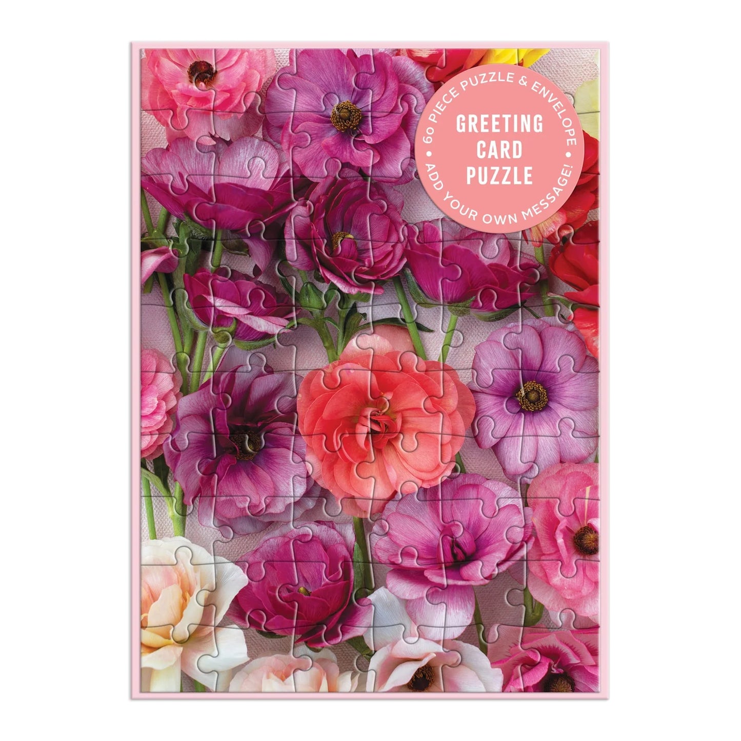 Ranunculus Puzzle Greeting Card | Galison