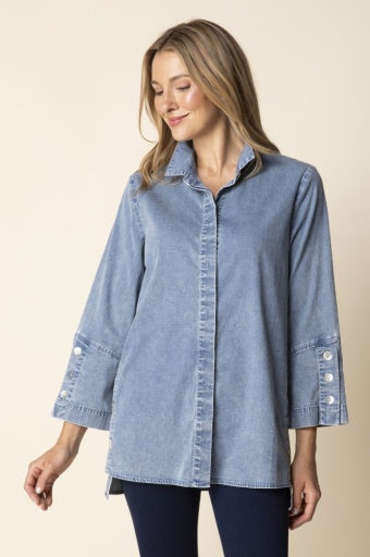 Perfect Travel Shirts Side Button Tunic | Habitat Clothing