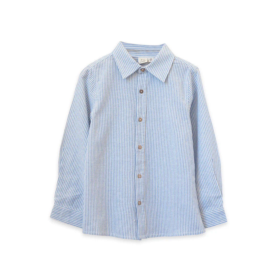 Blue Stripe Collared Shirt | Beet World