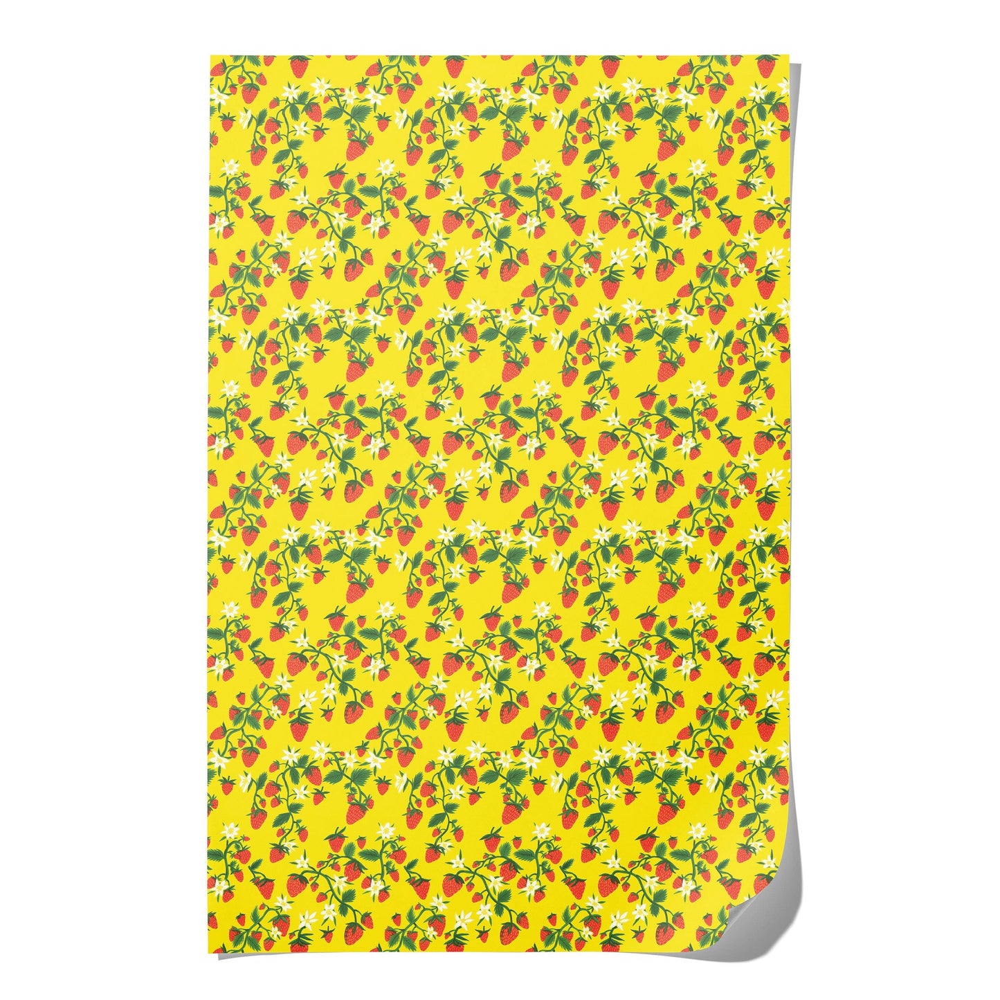 Strawberry Patch Wrapping Paper | Red Cap Cards