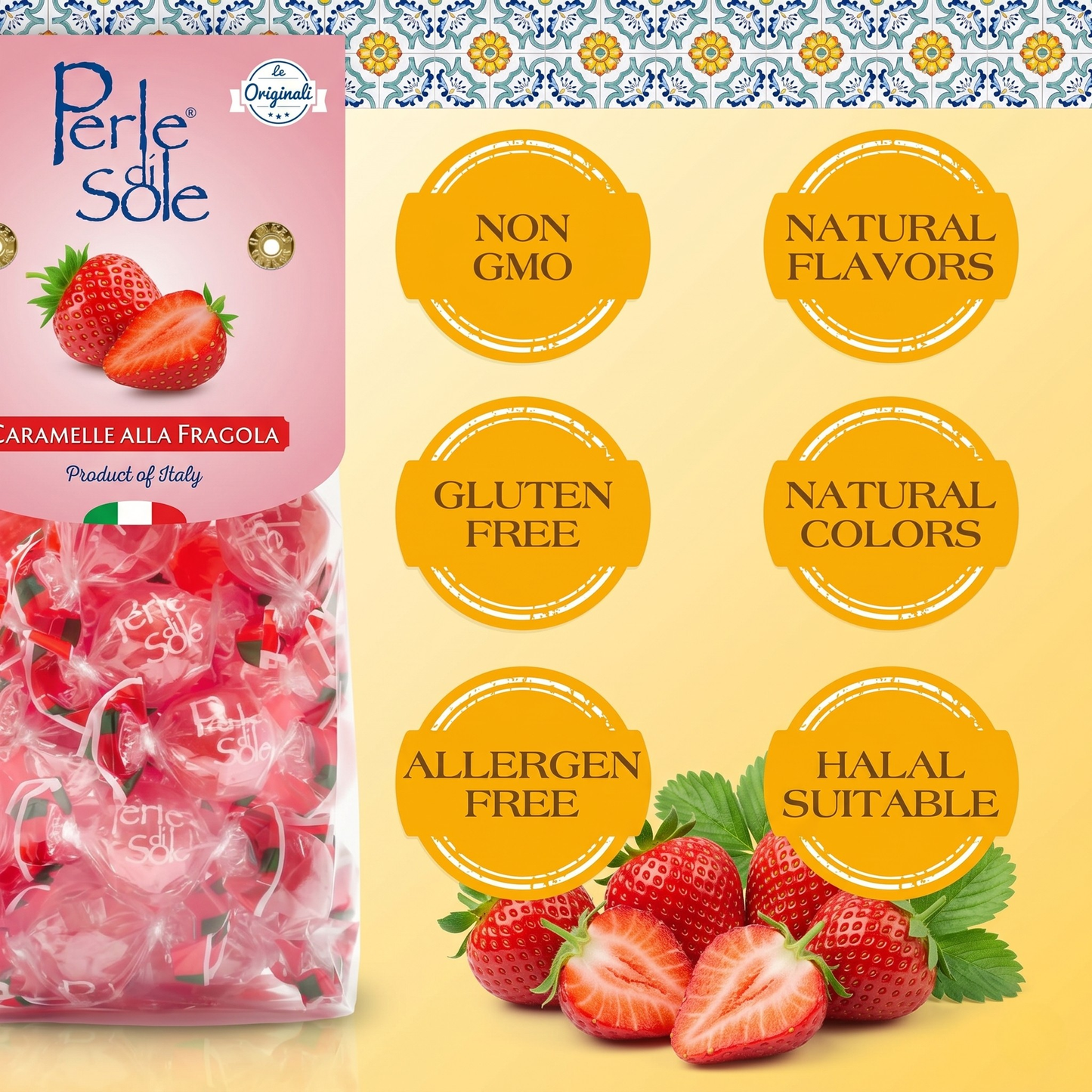 Strawberry Drops from Sorrento | Perle Di Sole