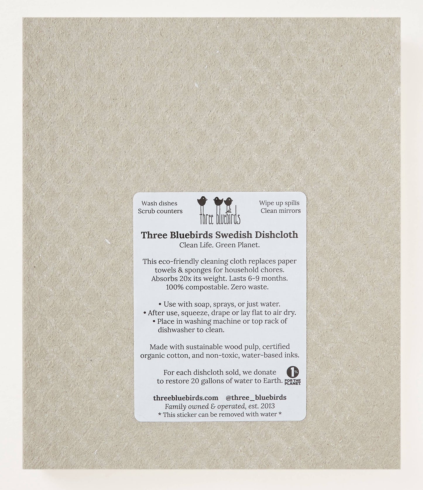 Handy Hedgehogs Swedish Dishcloth | Three Bluebirds