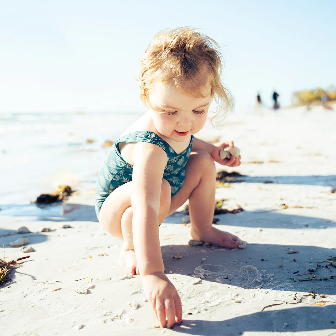 Ruffle Leg One-Piece Swimsuit | Emerson & Friends