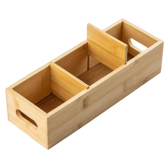 3 Compartment Bamboo Tea Bag Holder | TableCraft