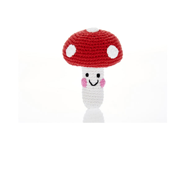 Handmade Friendly Plush Rattle (Various Fruits & Veggies) | Pebble