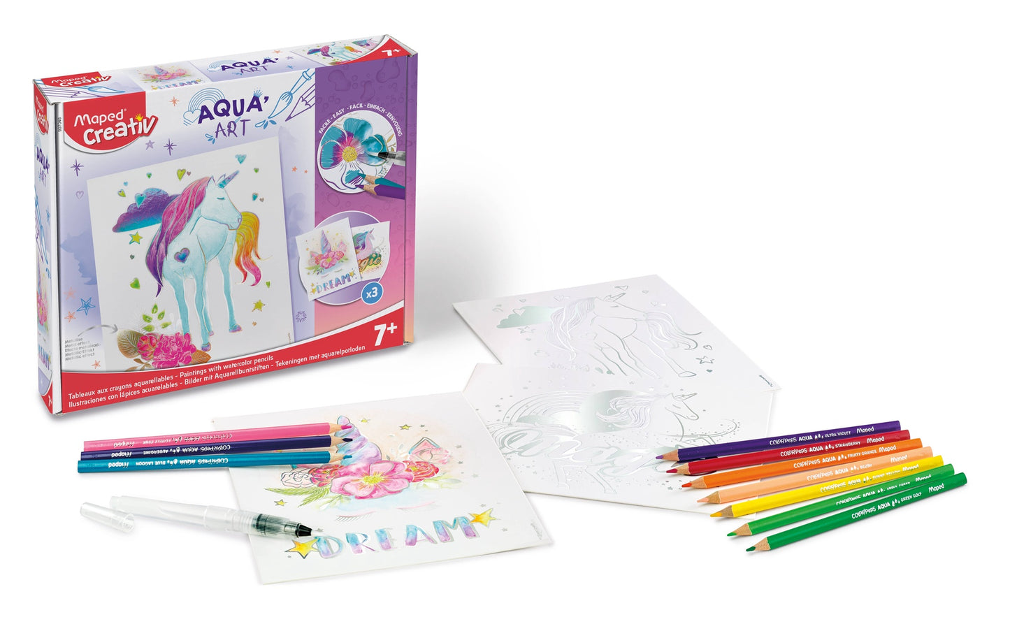 Creativ Aqua'Art Unicorn Metallized Watercolor Kit | Janod