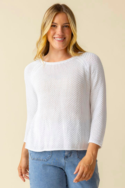 Coastal Crochet Pullover | Habitat Clothing