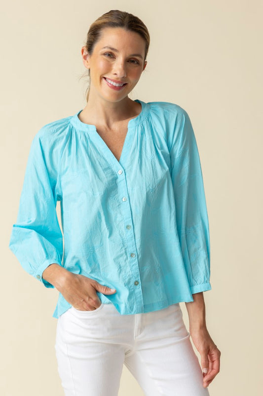 Floral Embroidered Romance Shirt | Habitat Clothing