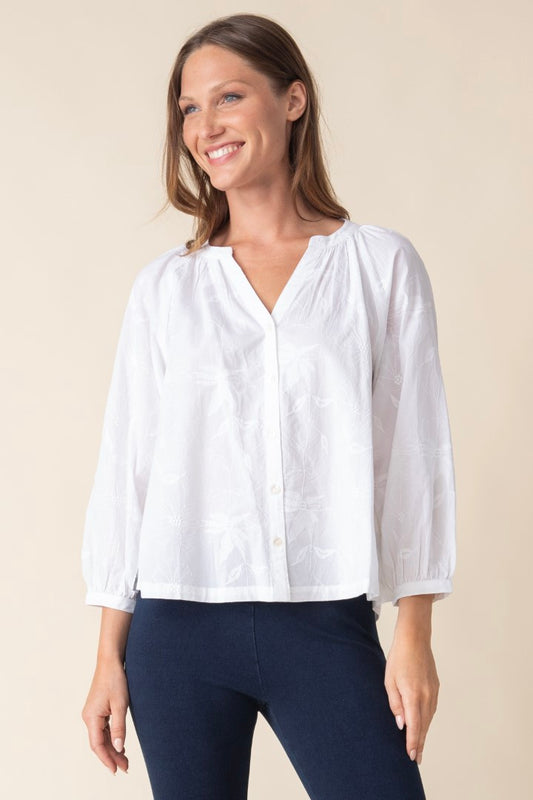 Floral Embroidered Romance Shirt | Habitat Clothing