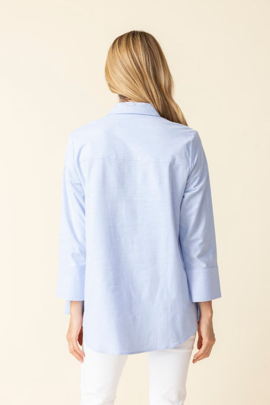 "The One" Hidden Placket Travel Shirt | Habitat Clothing