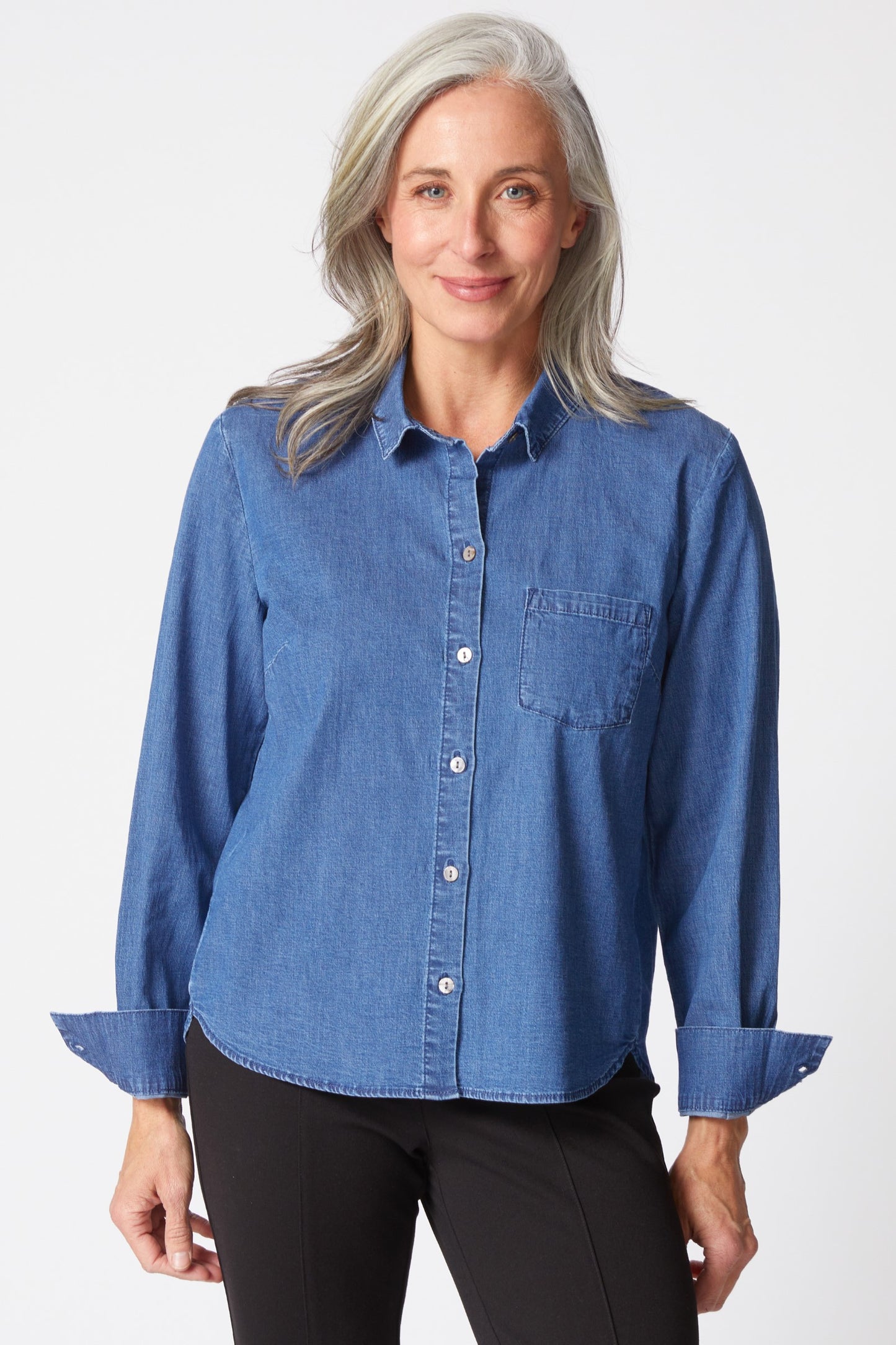 Denim Perfect Travel Shirt | Habitat Clothing