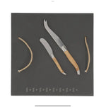 Ski Engraved Slate Cheese Board with Knives | Créations Léonie’s France