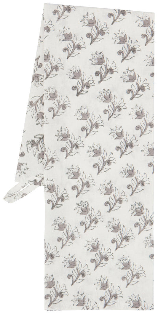 Floret Block Print Tea Towel | Danica