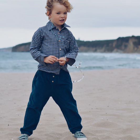 Teal Corduroy Soft Pants  | Eli & Nev
