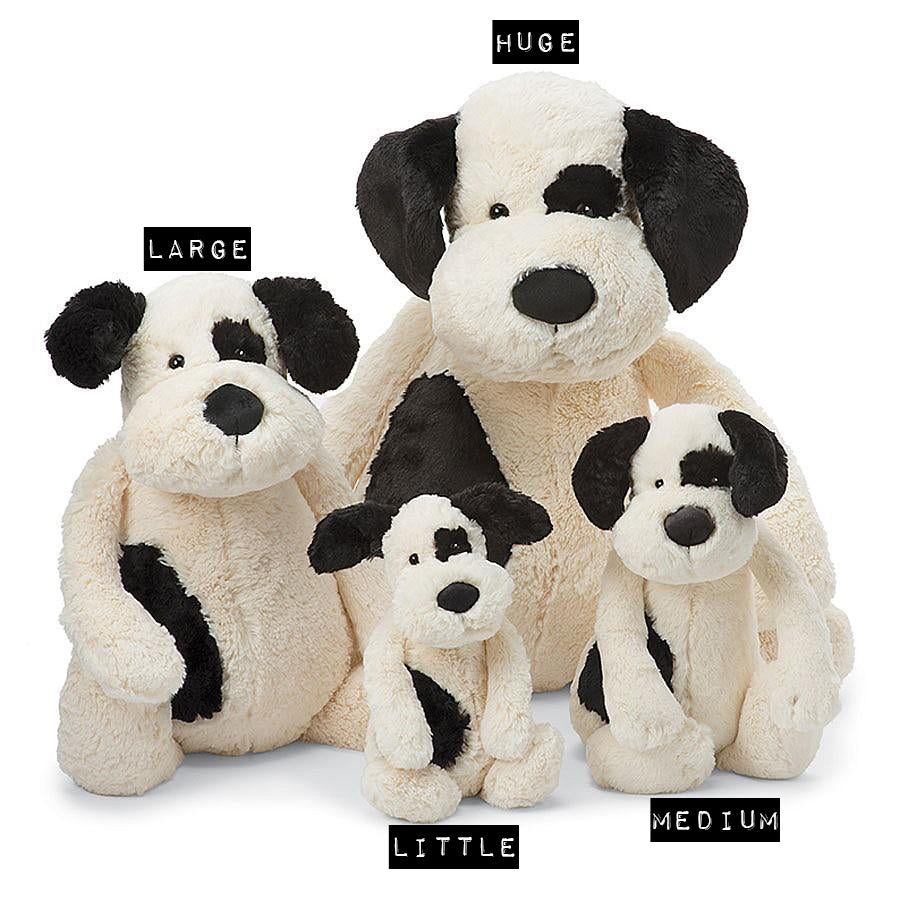 Bashful Black & Cream Puppy | Jellycat