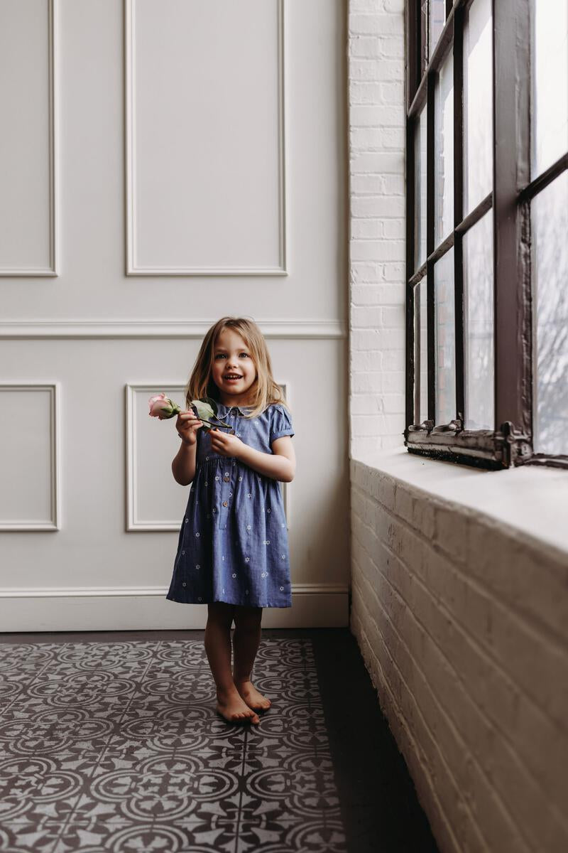 Floral Chambray Dress | City Mouse