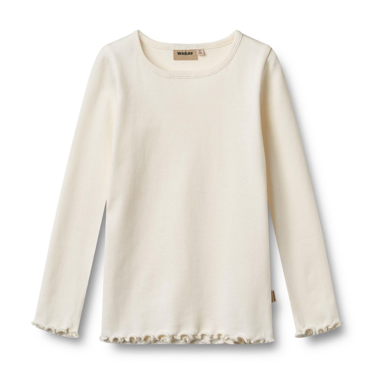 Ida Long Sleeve T-Shirt - Ivory | Wheat