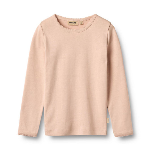 Belis Long Sleeve T-Shirt - Rose Dust | Wheat