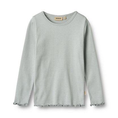 Ida Long Sleeve T-Shirt - Soft Rain | Wheat