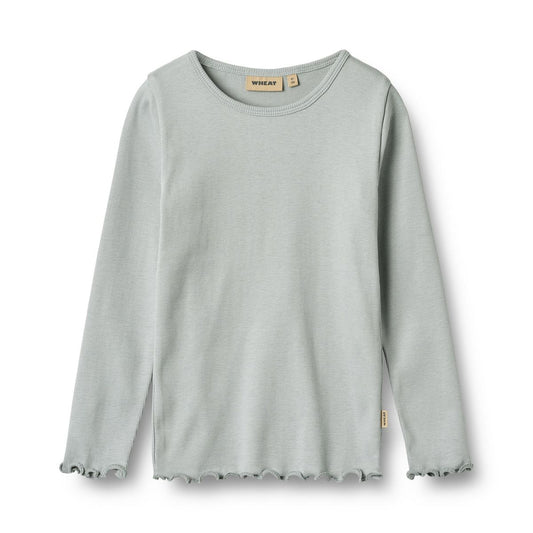 Ida Long Sleeve T-Shirt - Soft Rain | Wheat