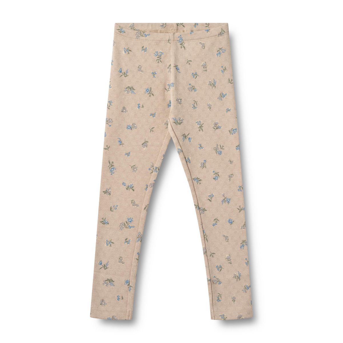 Jules Jersey Leggings - Warm Sand Flowers | Wheat