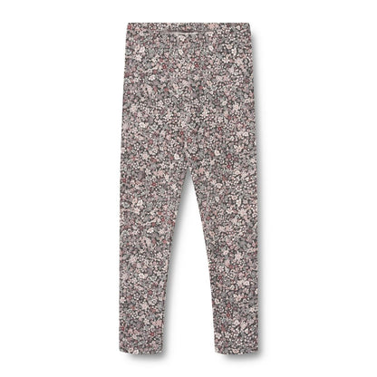 Jules Jersey Leggings - Purple Stone Flowers | Wheat