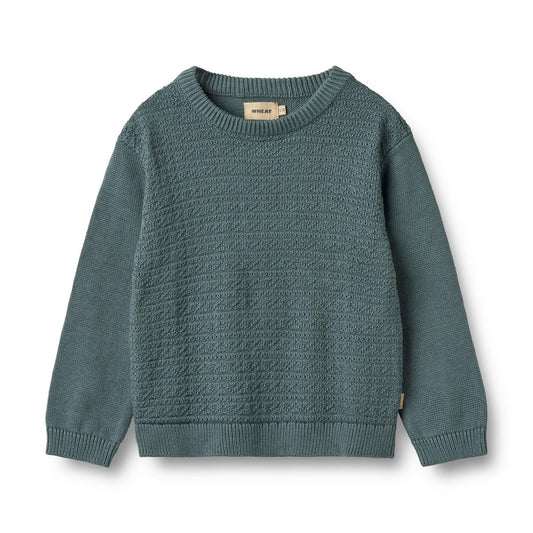 Borris Organic Pullover - Stormy Weather | Wheat